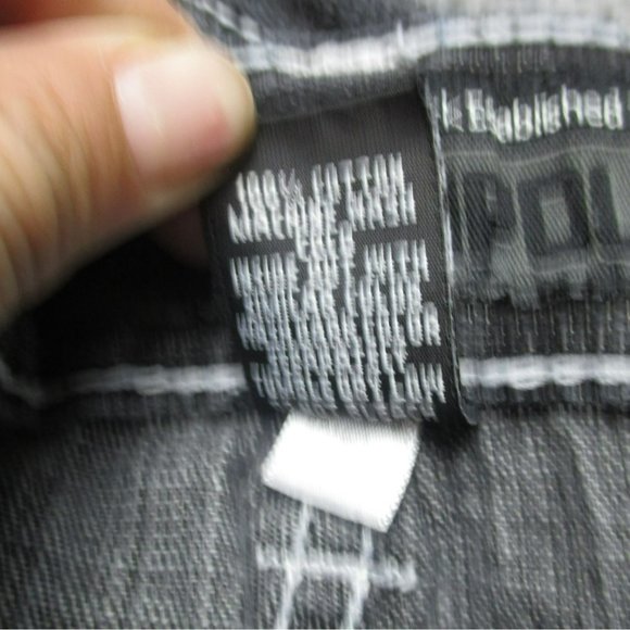 Southpole Shorts Mens 34 Black Hi Rise Y2K Skater 90's Grunge Baggy Streetwear - Picture 13 of 14